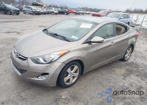 2013 Hyundai Elantra Gls z USA, uszkodzony, nr VIN 5NPDH4AE6DH301215